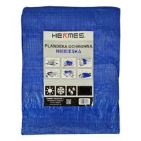 Plandeka ochronna hermes niebieska 3x4 m 60g/m² wodoodporna z oczkami