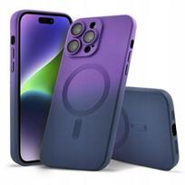 Etui do iphone 11 pro max ombre magsafe obudowa wzmacniana fioletowy +szkło
