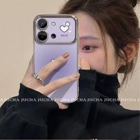 Soft Silicone Phone Case Vivo S60 S50 Pro Mini S30 With Purple Gradient Heart Design Anti-Drop Protective Cover vivo S60