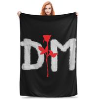 Electronic Rock Band Depeche Cool Mode Blanket Portable Flannel Sofa Throw Blanket for Bedding Office Throws Bedspread Quilt Size: 75*100cm, Weight: 230 GSM
