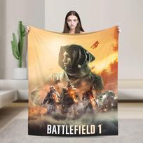 Battlefield 2042 Game Flannel Blanket Soft Durable Throw Blanket for Home Decor Travel Funny Bedspread Sofa Bed Cover Size: 75*100cm, Weight: 230 GSM