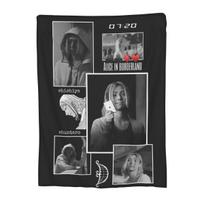 Alice In Borderland - Chishiya Blankets Soft Warm Flannel Throw Blanket Bedspread for Bed Living room Picnic Travel Home Sofa Size: 75*100cm, Weight: 230 GSM