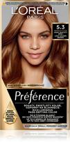 Loreal preference farba do włosów - 5.3 virginia jasny złocisty brąz (2x60ml, 54ml)