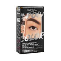 Loreal brow color zestaw do koloryzacji brwi - 3.0 dark brutnette