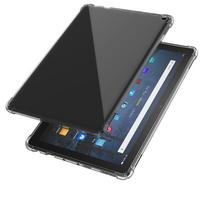 Cover For Amazon Kindle Fire HD 10 HD10 2017 2019 2021 10.1 inch Tablet Case TPU Silicon Transparent Slim Airbag Cover Anti-fall HD 10 2017 gryna