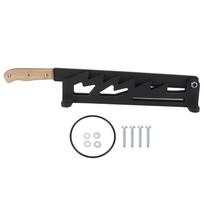 Wall Mounted Firewood Splitter Wooden Handle Firewood Kindling Splitter with Safety Ring for