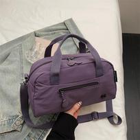 Bag women's winter new simple casual sports messenger bag large capacity lightweight handbag violetinė