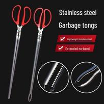Stainless Steel Eel and Lobster Pliers with Long Handle 32 cm red