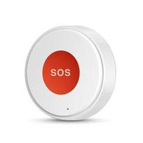 2,4 GHz WiFi SOS skambučio mygtukas senjorų priežiūros personalo pingseriams, pacientams, senjorams, su virve 1 white