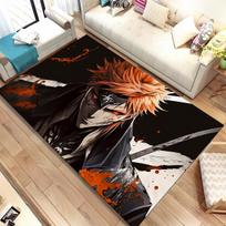 3D Anime Bleach Japan Cartoon Area Rug,Carpet Rug for Home Living Room Bedroom Sofa Doormat Decor,kids Non-slip Floor Mat Gift 40x60cm