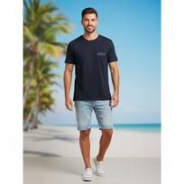 Margaritaville Jimmy Buffett License to Chill Pocket T-Shirt Blue Large Unisex 4XL