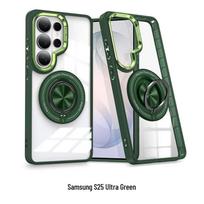 CAXITON Magnetic Ring Holder Transparent Phone Case for Samsung S25 Ultra