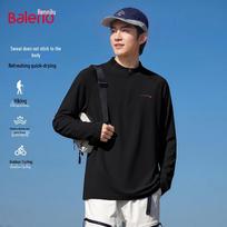Baleno Men's Antimicrobial Stand-Up Collar Long Sleeve T-Shirt M