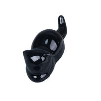 Cat Kitty Ceramic Pen Rest Writing Brush Holder Calligraphy Pen Holder For Watercolor Ink Painting A