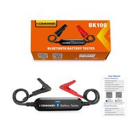 KONNWEI BK200 BK100 6V-12V-24V Car Battery Tester  Bluetooth App Control for Monitoring Charging Tests Car Battery Scanning Tool BK100-Black