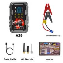 Car Jump Starter with Built-in Air Compressor, Digital Car Tire Inflator and Battery Booster All-in-One. 1500A1