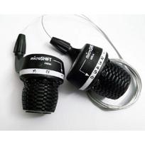 microSHIFT MS25-6 Twist Shifter MTB Bike 1-3 $1-6 Speed Side Twist Grip Gear Shifters Trip Derailleur DIP 3 Speed Side Left
