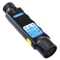 12V 13Pin Car Truck Trailer Plug Socket Tester Wiring Circuit Light Test Tool Diagnostic Tool Black Adapter Auto Diagnostic Tool