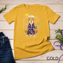 Shiba Inu Japanese Aesthetic Sakura Cherry Blossoms T-Shirt Unisex T-shirt 3 M