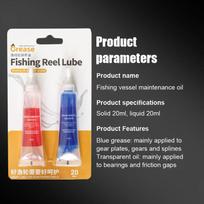20 ml žvejybinės ritės priežiūros aliejus ir tepalas guolių tepalas pavarų apsauginis tepalas liejimo spiningo ritės priežiūra 2PCS