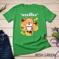 Woofles Waffle Kawaii Shiba Inu Puppy Pun For Dog Lovers Unisex T-shirt 4 2XL