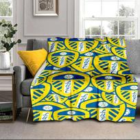Leeds United Crest Pattern Portable Blanket/Soft Blanket Bedding Blanket Suitable for Travel Camping Living Rooms Offices Sofas Fan Gifts 75x90cm