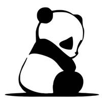 Waterproof Peeking Panda Car Stickers Universal Simulation Panda Cars Decal  Car-Styling BLACK-G21502