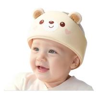 Saugos šalmas su paminkštinimu kūdikiams, reguliuojamu dirželiu, mažyliams, vaikščiojimo treniruotėms Style1 beige