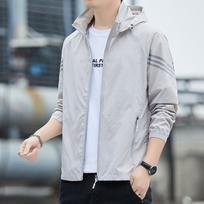 Men Thin Quick Dry Sun Protection Uv Blocking Outdoor Fishing Hooded Skin Jacket M pilka