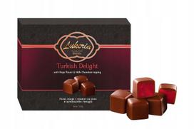 Galaretka w czekoladzie. lokum róża w czekoladzie 125 turkish delight
