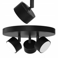 Plafon sufitowy reflektor led czarny gx53 polska lampa nowoczesna 3-pkt