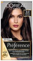 Loreal preference farba do włosów - 3.0 brasilia ciemny brąz (2x60ml, 54ml)