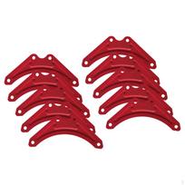 10 Pieces Step Ladder Reinforcement Fixing Sheet L Plate Brace Sturdy Premium Aluminum Alloy for raudona