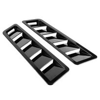 2Pcs Universal Hood Air Intake Panel Trim Bonnet Louver Cooling Vent Cover Car Exterior Decoration