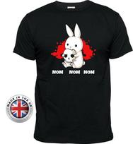 Monty Python Holy Grail Rabbit of Caerbannog black T-Shirt. Unisex+ladies fitted L