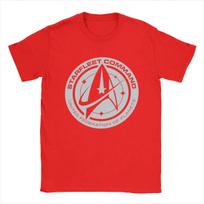 Stars Treks Discovery United Federation T Shirt for Men Cotton T-Shirts Round Collar Tee Shirt Short Sleeve Clothing Graphic S