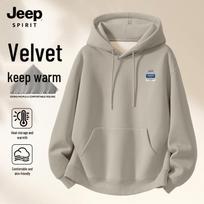 JEEP SPIRIT Men's Hooded Fleece Sweatshirt L