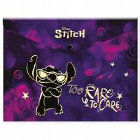Plastikinis aplankas "stitch Gold" A4 su užsegimu