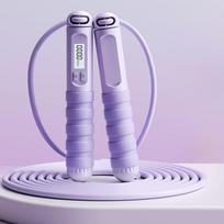 Electronic counting jump rope adult weight loss fitness exercise for men and women violetinė