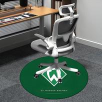 SV Werder Bremen, Futbolo komandos logotipas Kėdės kilimėlis Apvalus kilimas Biuro kilimas, Neslystantis, Tinka svetainėms, Miegamiesiems dekoruoti.1205038a 80cm by 80cm