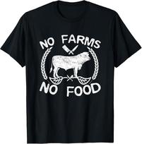 No Farms No Food Cow Livestock Farmer Gift TShirt Unisex T-Shirt XXXXL