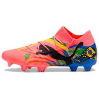Neymaras jaunesnysis. x Puma Future 7 Ultimate FG AG Copa América Pack Vyriški sportbačiai Pink Sunset-Glow Black 107839-01 43