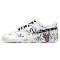 Nike Court Vision 1 Didysis kelionė į Vakarus, Meilės įstatymas Odinis amortizavimas, Atsparios dilimui žemos aulo riedlenčių bateliai DH2987-101(Komanda256-) 44.5