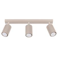 Sollux Lighting sieninis šviestuvas su jungikliu Karbon, taupe spalvos