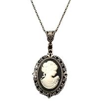 [HF]Hot 1Pc Beauty Cameo Necklace Gothic Jewelry Vintage Victorian Carved Beauty Charm Choker For Women Girls