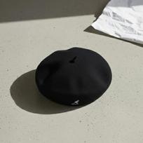 KANGOL KANGOL Wool 504 Hunting Cap Beret Hat Black 0258 M