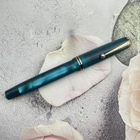 ADMOK 28 Vacuum Filling Fountain Pen BOCK F/M Nib Vintage Design Classic Calligraphy Gift FOR Collector Business Gift Pen (as the picture,ADMOK F(0.5mm))