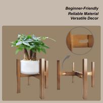 Plant Stand Four-legged Plant Stand Corner Adjustable Wood Plant Shelves for Flower Pot Outdoor Garden Patio Furniture China Mainland
