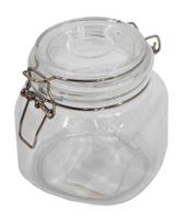 Stiklinis indas 750ml su stikliniu dangteliu