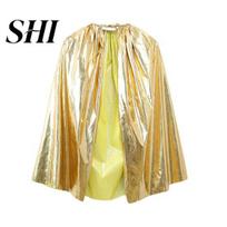 Kids Cape Costume Rainbow Children's Cloak Stand Out at Halloween Parties Eye-catching For Costumes with This DIY Cosplay Supply Easy On And Off auksinė